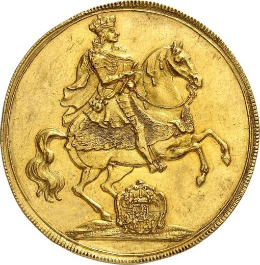 Obverse 8 Ducat 1711 ILH "Vikariat" - Gold Coin Value - Poland, Augustus II