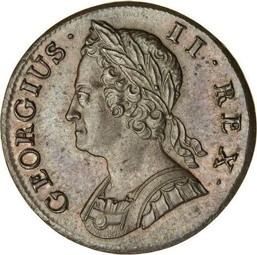 Obverse Halfpenny 1742 "Old Head" -  Coin Value - United Kingdom, George II