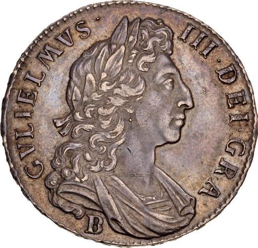 Obverse Halfcrown 1697 B "Large Shields" - Silver Coin Value - United Kingdom, William III