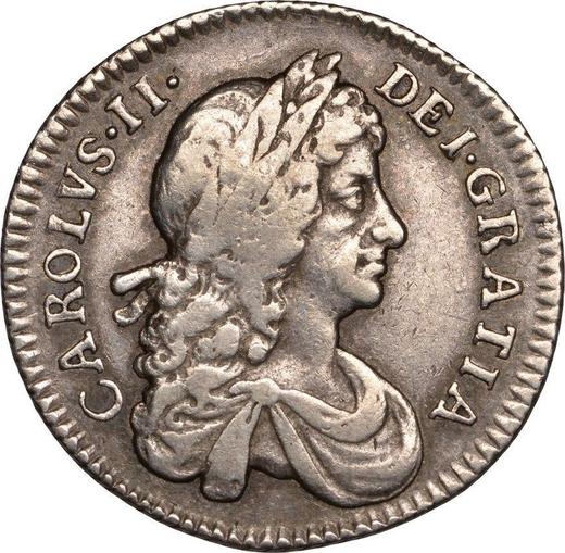 Obverse Shilling 1676 "Second laureate bust" - Silver Coin Value - United Kingdom, Charles II