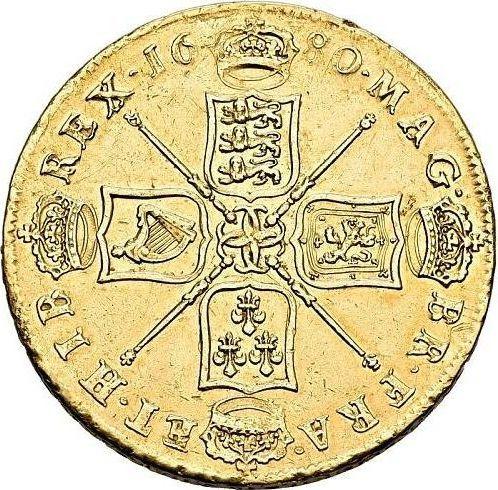Reverse Five guineas 1680 "Second laureate bust" Elephant and castle - Gold Coin Value - United Kingdom, Charles II