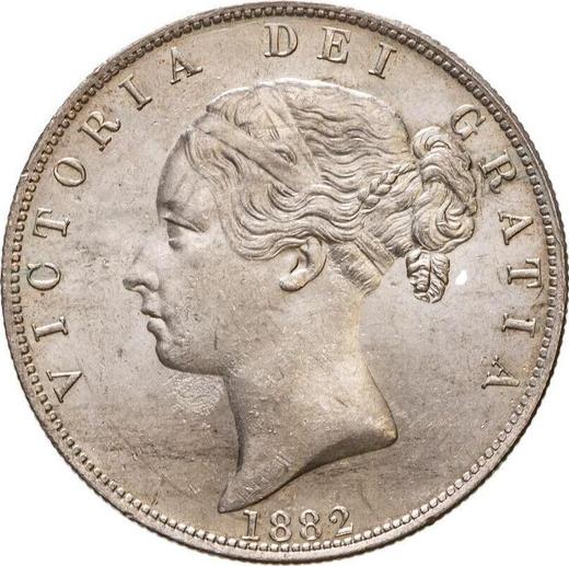 Avers 1/2 Krone 1882 - Silbermünze Wert - Großbritannien, Victoria