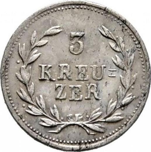 Reverse 3 Kreuzer 1824 - Silver Coin Value - Baden, Louis I