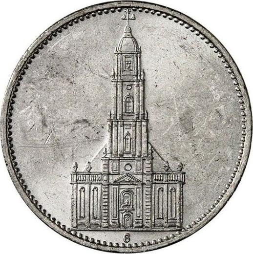 Obverse 5 Reichsmark 1935 G "Garrison Church (undated)" - Silver Coin Value - Germany, Third Reich