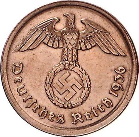 Reverse 2 Reichspfennig 1936 A "Type 1936-1940" -  Coin Value - Germany, Third Reich