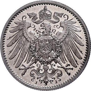 Reverse 1 Mark 1910 J "Type 1891-1916" - Silver Coin Value - Germany, German Empire