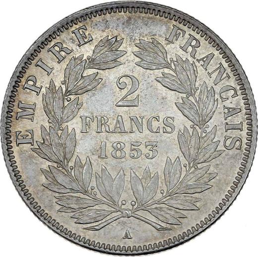 Reverse 2 Francs 1853 A "Type 1853-1859" - Silver Coin Value - France, Napoleon III