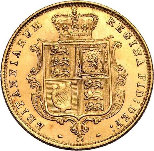 Revers 1/2 Sovereign 1874 - Goldmünze Wert - Großbritannien, Victoria