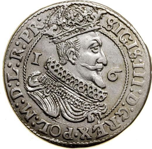 Obverse Ort (18 Groszy) 1625 "Danzig" - Silver Coin Value - Poland, Sigismund III Vasa