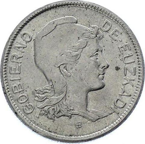 Anverso 2 pesetas 1937 "Euskadi" - valor de la moneda - España, II República