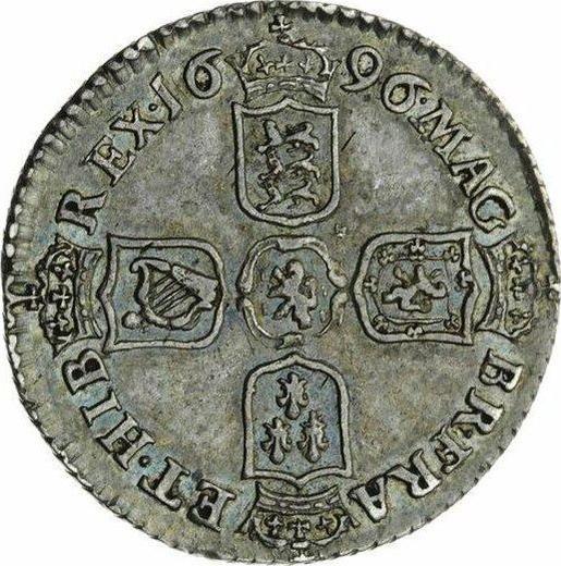 Reverse Sixpence 1696 "Second laureate bust" - Silver Coin Value - United Kingdom, William III