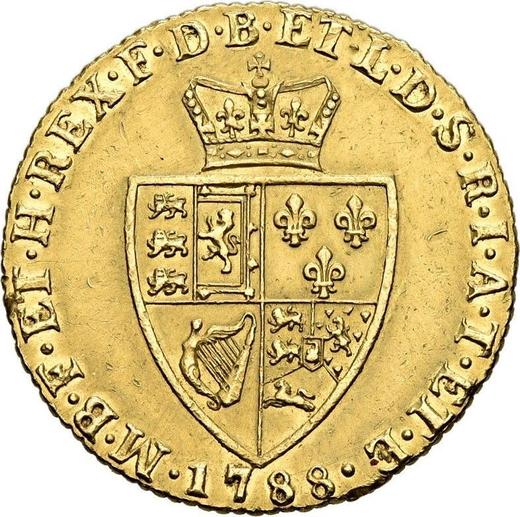 Реверс монеты - 1 гинея 1788 года "Лопата" - цена золотой монеты - Великобритания, Георг III