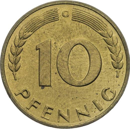 Obverse 10 Pfennig 1950 G -  Coin Value - Germany, FRG