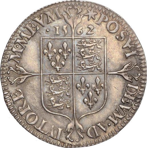 Reverse Sixpence 1562 "Milled coinage" Adorned dress - Silver Coin Value - United Kingdom, Elizabeth I