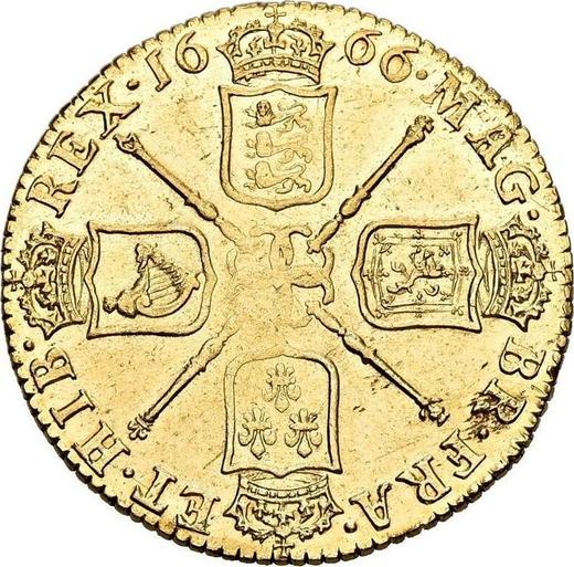 Reverse Guinea 1666 "Third laureate bust" - Gold Coin Value - United Kingdom, Charles II