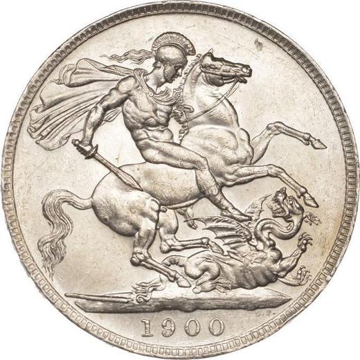 Reverse Crown 1900 TB Edge "LXIII" - Silver Coin Value - United Kingdom, Victoria