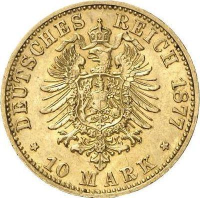 Reverse 10 Mark 1877 B "Prussia" - Gold Coin Value - Germany, German Empire