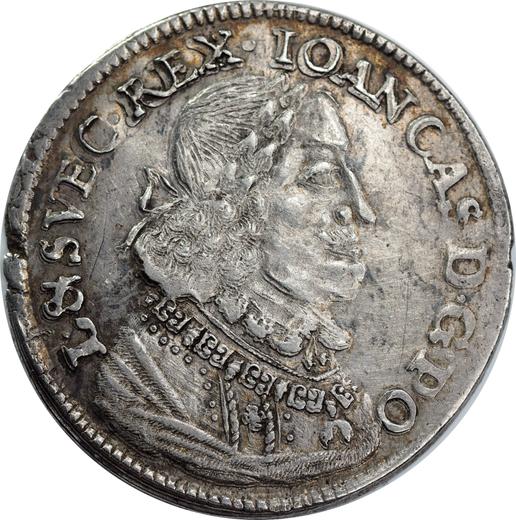 Obverse Ort (18 Groszy) 1652 CG "Type 1651-1652" - Silver Coin Value - Poland, John II Casimir