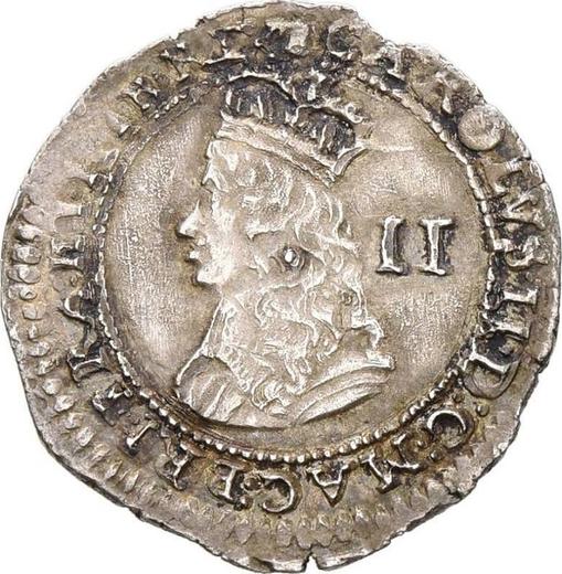 Obverse Twopence no date (1660-1662) "Third coinage" Mark of value "II" - Silver Coin Value - United Kingdom, Charles II
