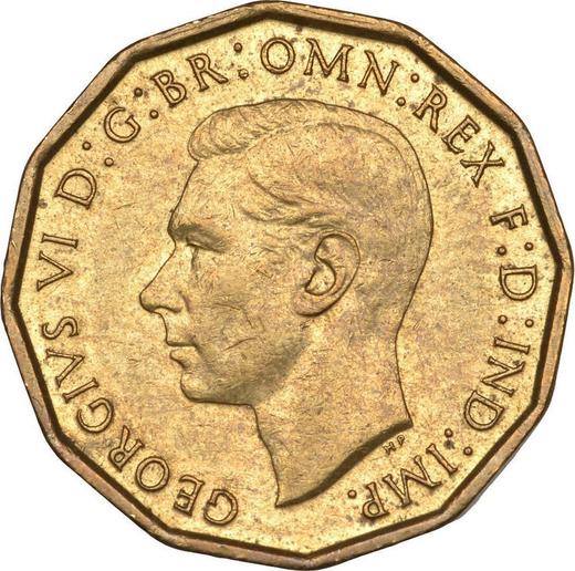 Obverse Threepence 1946 HP "Type 1937-1948" -  Coin Value - United Kingdom, George VI