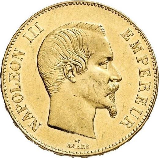 Obverse 100 Francs 1858 A "Type 1855-1860" - Gold Coin Value - France, Napoleon III