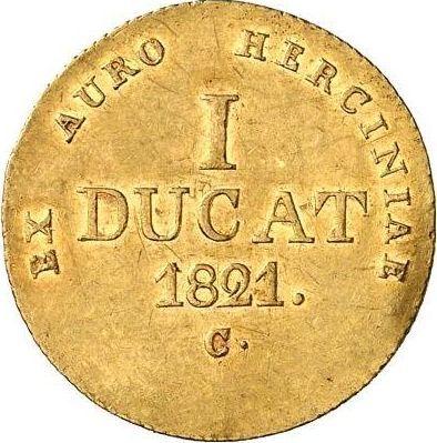 Reverse Ducat 1821 C - Gold Coin Value - Hanover, George IV