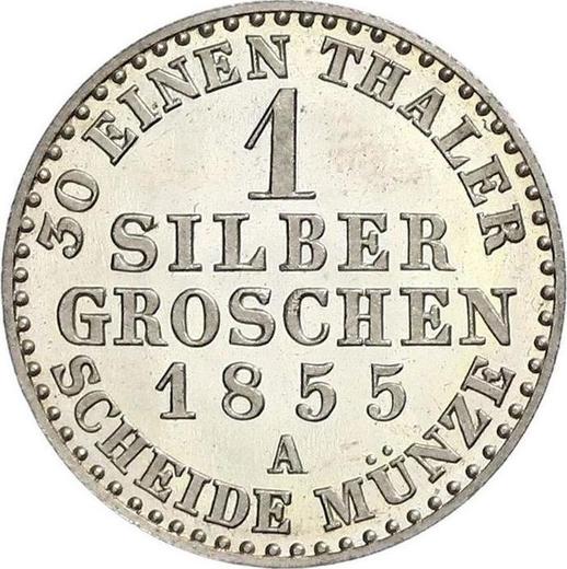 Reverse Silber Groschen 1855 A - Silver Coin Value - Reuss-Schleiz, Heinrich LXVII