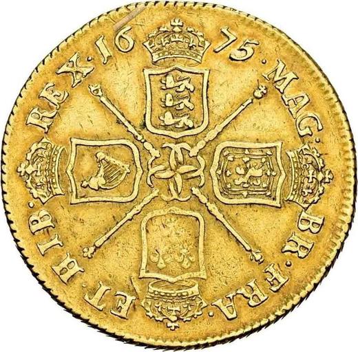Reverse Two guinea 1675 "Second laureate bust" - Gold Coin Value - United Kingdom, Charles II