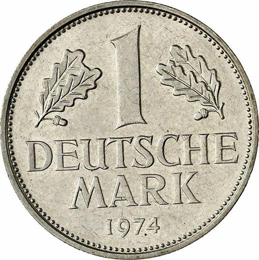 Obverse 1 Mark 1974 D - Coin Value - Germany, FRG