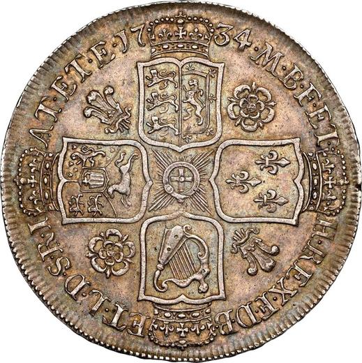 Reverse Halfcrown 1734 "Young Head" - Silver Coin Value - United Kingdom, George II