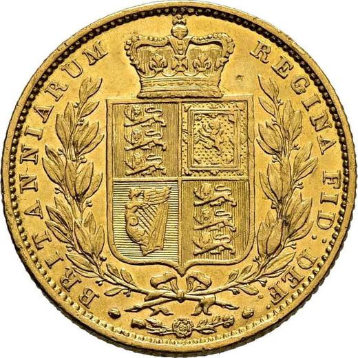Revers Sovereign 1852 WW "Wappen" - Goldmünze Wert - Großbritannien, Victoria