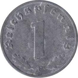 Obverse 1 Reichspfennig 1940 F "Type 1940-1945" -  Coin Value - Germany, Third Reich