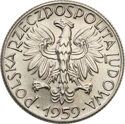 Obverse Pattern 5 Zlotych 1959 WJ "Mine" Nickel -  Coin Value - Poland, Peoples Republic
