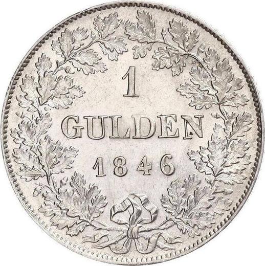 Reverse Gulden 1846 - Silver Coin Value - Nassau, Adolphe
