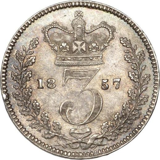 Reverse Threepence 1857 - Silver Coin Value - United Kingdom, Victoria