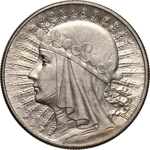 Reverse 10 Zlotych 1932 "Polonia" No Mint Mark - Silver Coin Value - Poland, II Republic