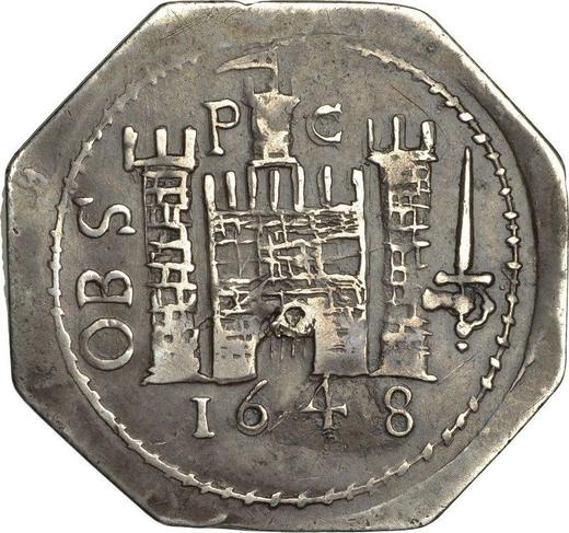 Revers 1 Schilling 1648 - Silbermünze Wert - Großbritannien, Karl I