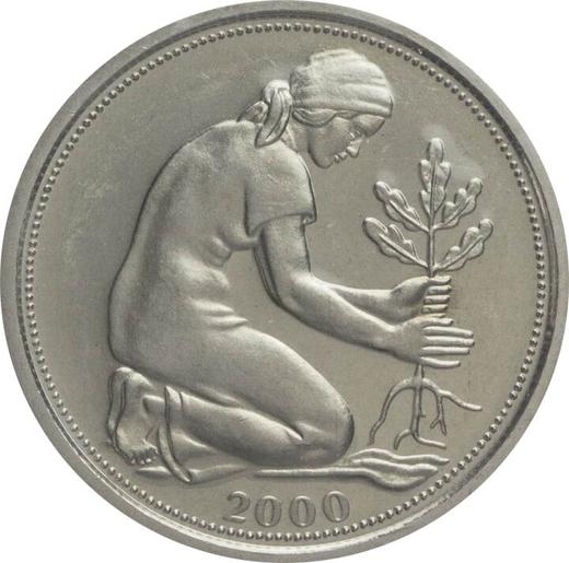 Reverse 50 Pfennig 2000 D - Coin Value - Germany, FRG