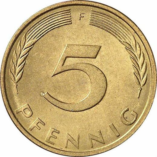 Obverse 5 Pfennig 1973 F -  Coin Value - Germany, FRG
