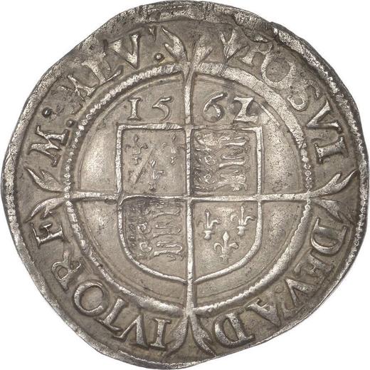 Reverse Sixpence 1562 "Third issues" Small portrait - Silver Coin Value - United Kingdom, Elizabeth I