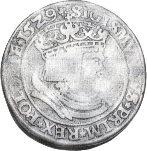 Obverse 6 Groszy (Szostak) 1529 - Silver Coin Value - Poland, Sigismund I the Old