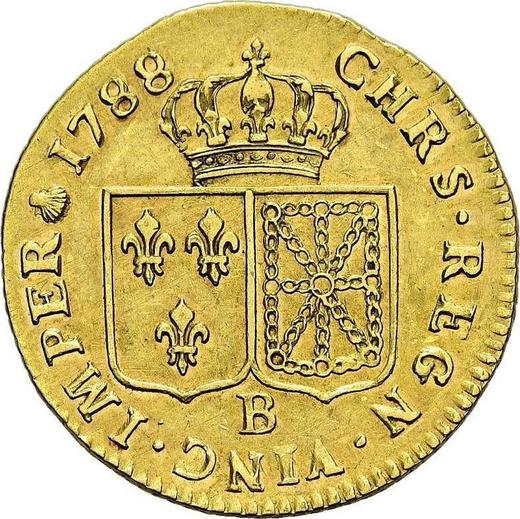 Reverse Louis d'Or 1788 B - Gold Coin Value - France, Louis XVI