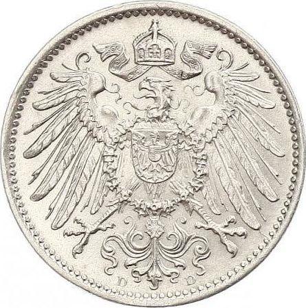 Reverse 1 Mark 1899 D "Type 1891-1916" - Silver Coin Value - Germany, German Empire