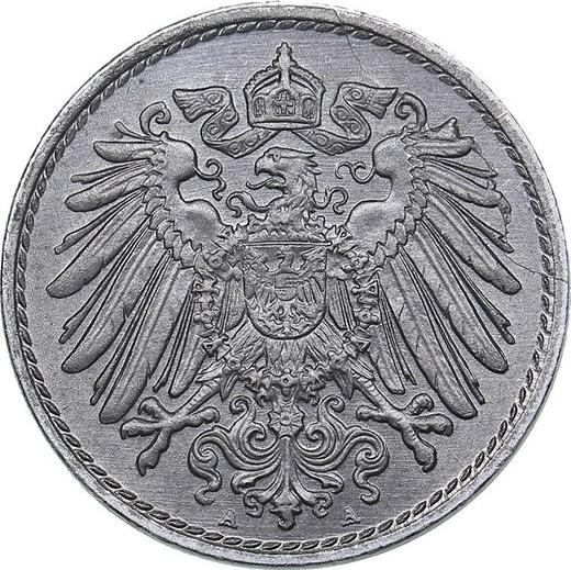 Reverso 5 Pfennige 1915 A "Tipo 1915-1922" - valor de la moneda - Alemania, Imperio alemán
