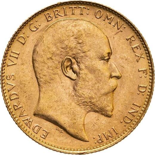 Avers Sovereign 1908 P - Goldmünze Wert - Australien, Eduard VII
