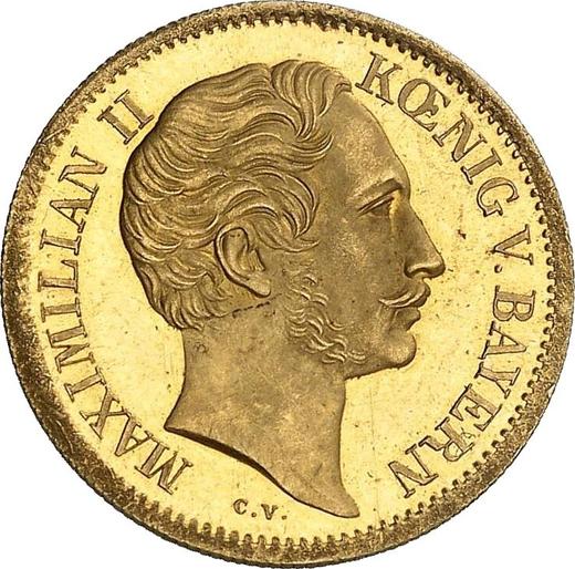 Avers Gulden Ohne jahr (1848-1850) C.V. - Goldmünze Wert - Würzburg, Maximilian II