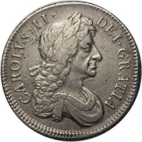 Obverse Crown 1682 "Fourth laureate bust" - Silver Coin Value - United Kingdom, Charles II