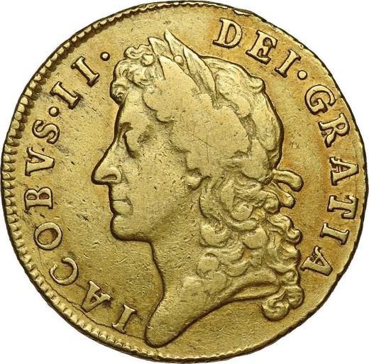 Obverse Guinea 1685 "First laureate head" - Gold Coin Value - United Kingdom, James II