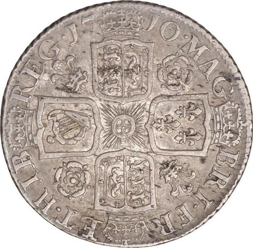Reverse Shilling 1710 "Fourth draped bust" Roses and Plumes in angles - Silver Coin Value - United Kingdom, Anne