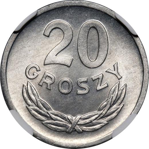 Reverse 20 Groszy 1971 MW -  Coin Value - Poland, Peoples Republic